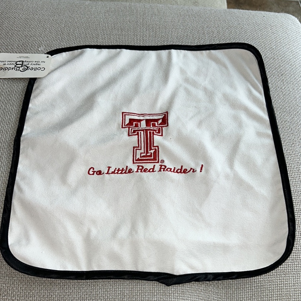 Texas Tech Embroidered Burp Cloth